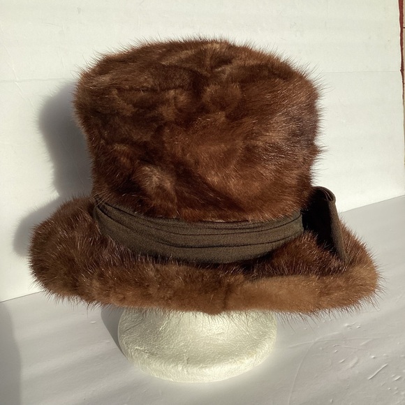 Vintage B. Forman Co mink fur hat size 6 7/8 - Picture 5 of 13